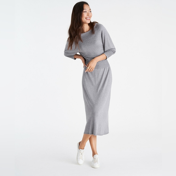 Ann Taylor Smocked Sweater Dress - Picture 1 of 3